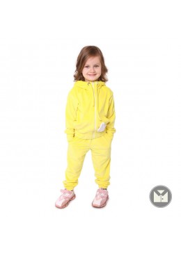 Timbo желтый велюровый спортивный костюм для девочки Lisa K063577